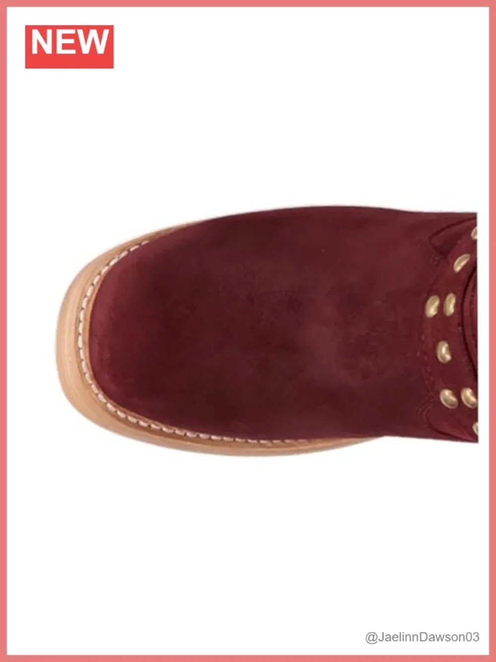 Suede Over the Knee Western Boots Studded Round Toe Pull On Block Heel
